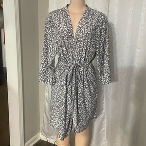 Marilyn Monroe intimate Elegant Gray Patterned Women's Robe Large soft night